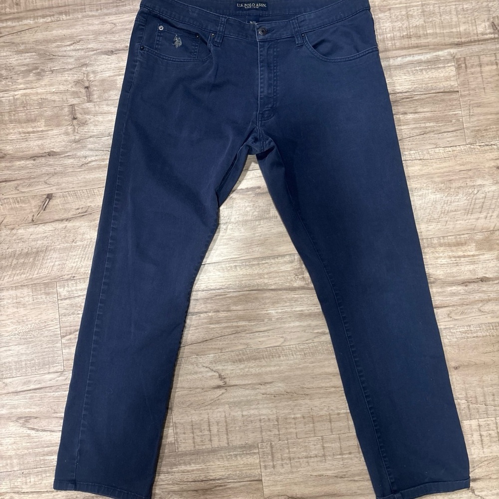 U.S. Polo Assn. Men’s Navy Slim Straight Jeans 36/32